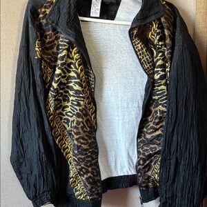 FINAL MARKDOWN Stylish Lauren Brooke Black and Gold Women's Jacket small